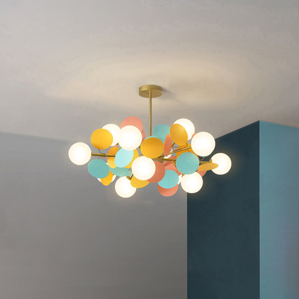 Lampadario floreale Orlonia