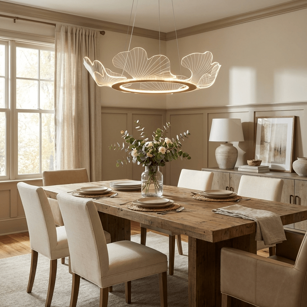 Lampadario a foglia Nelira
