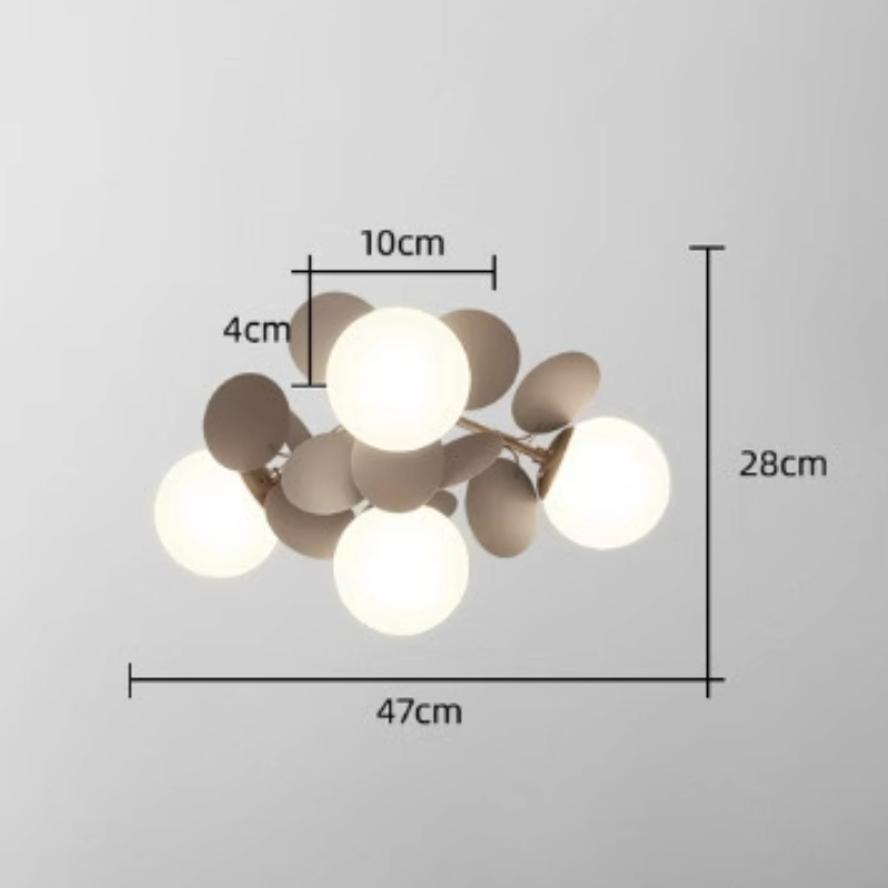 Lampadario floreale Orlonia