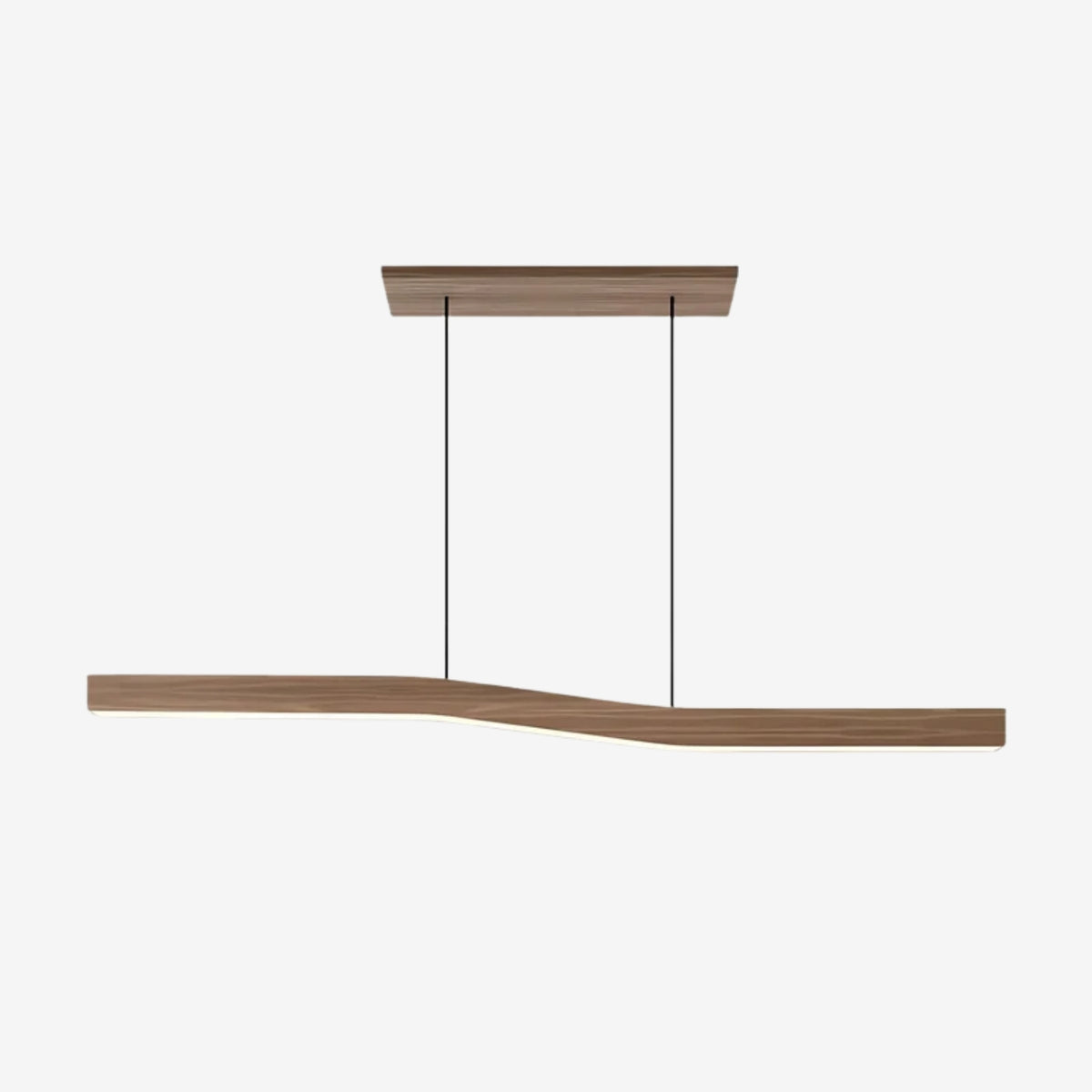 Lampada a sospensione in legno Lowave