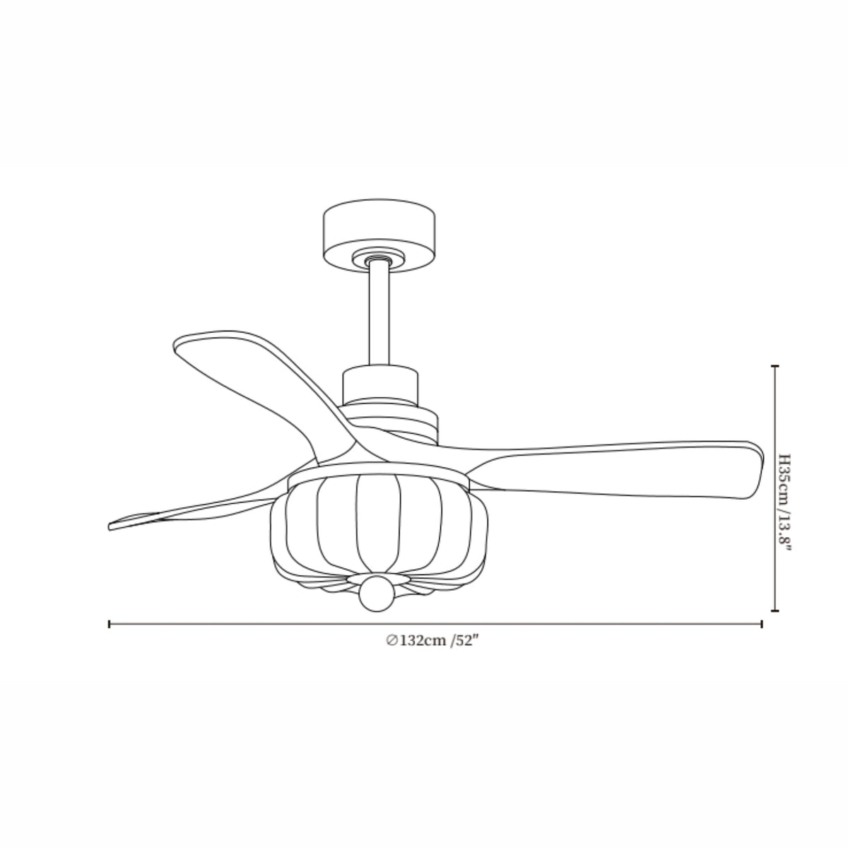 Ventilatore da soffitto vintage Risolevo