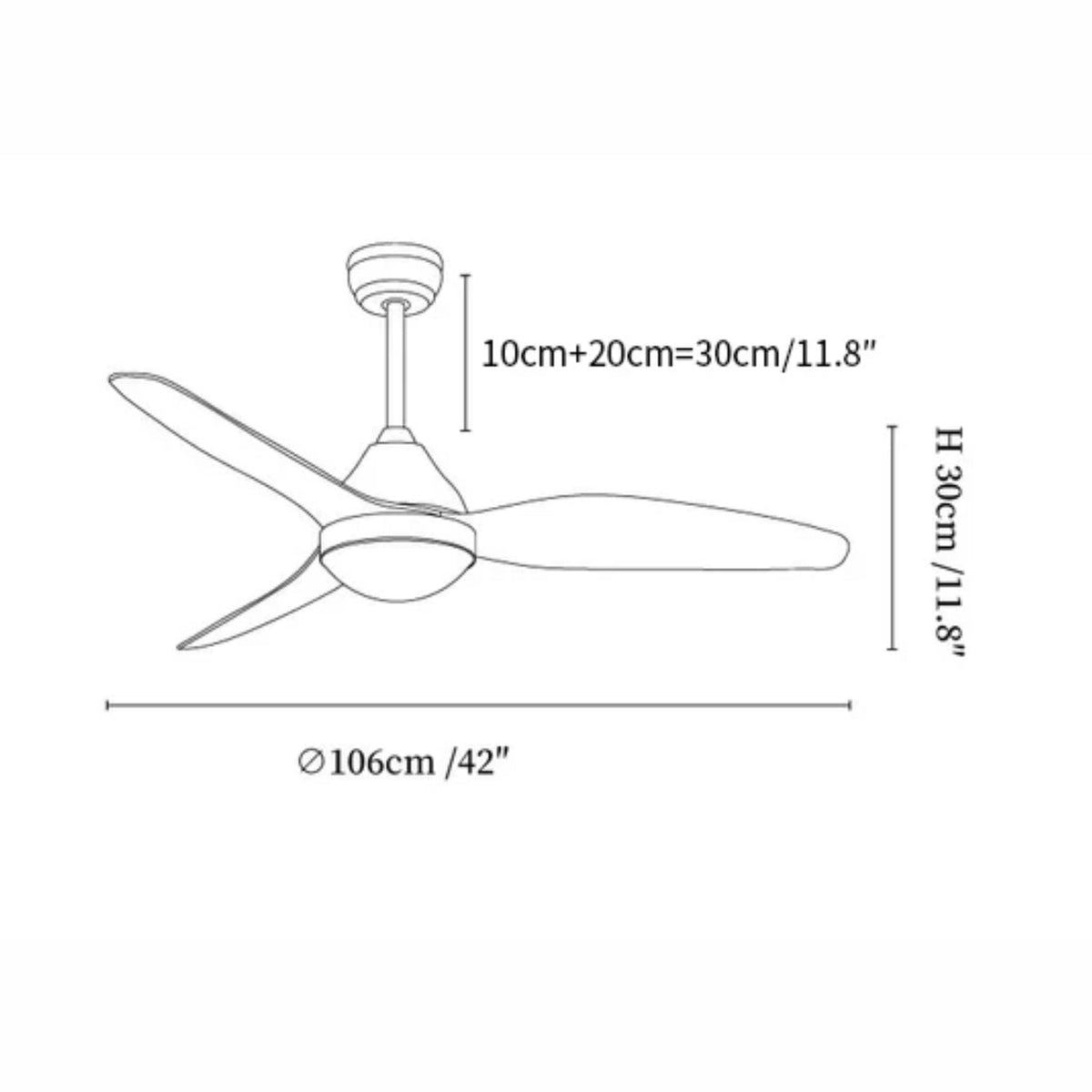 Plafoniera con ventilatore Salliao