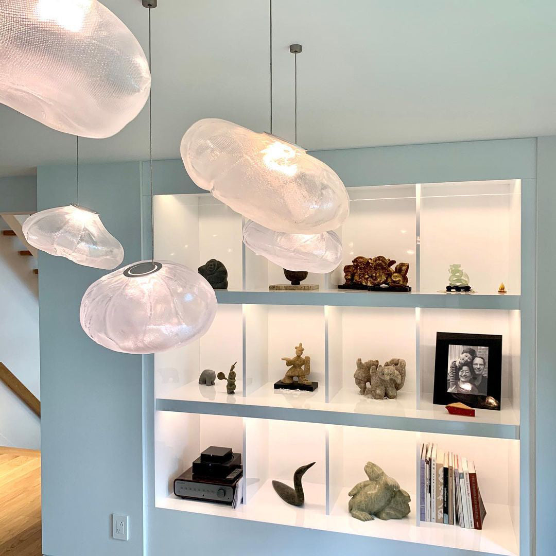 Lampada a sospensione scultorea Sileli