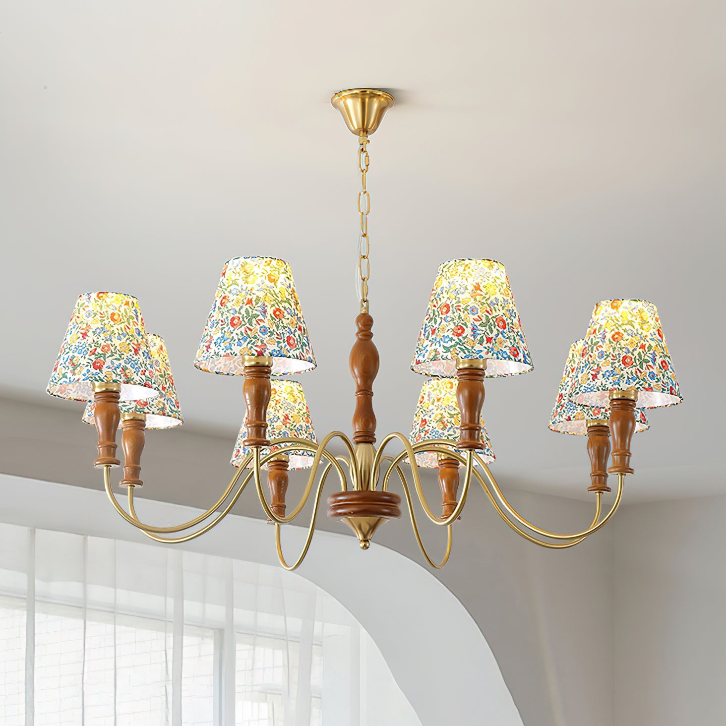 Lampadario floreale Vinavi