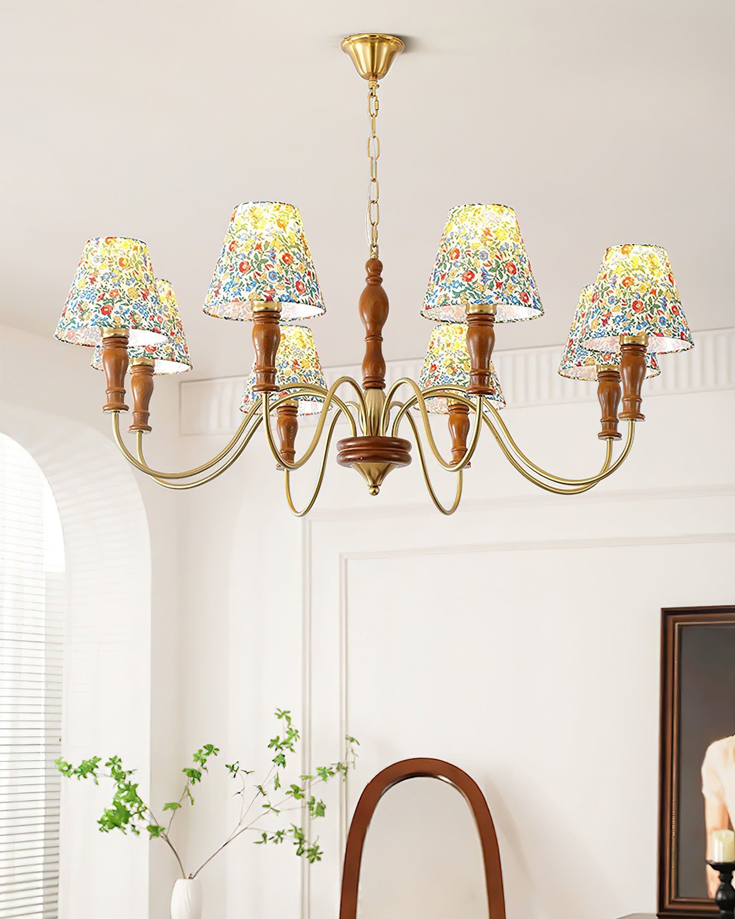 Lampadario floreale Vinavi