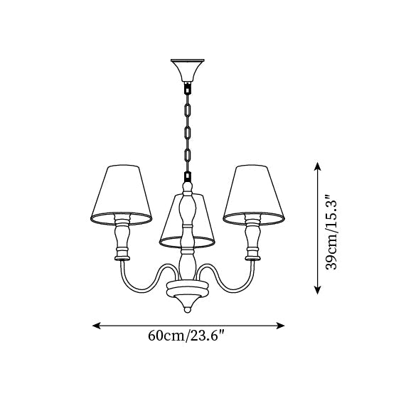 Lampadario floreale Vinavi