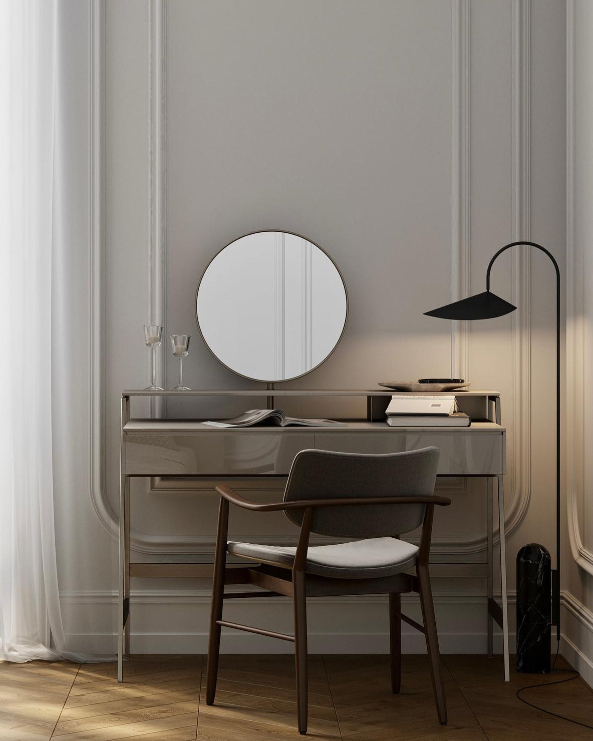 Lampada da terra minimalista Ilaleme