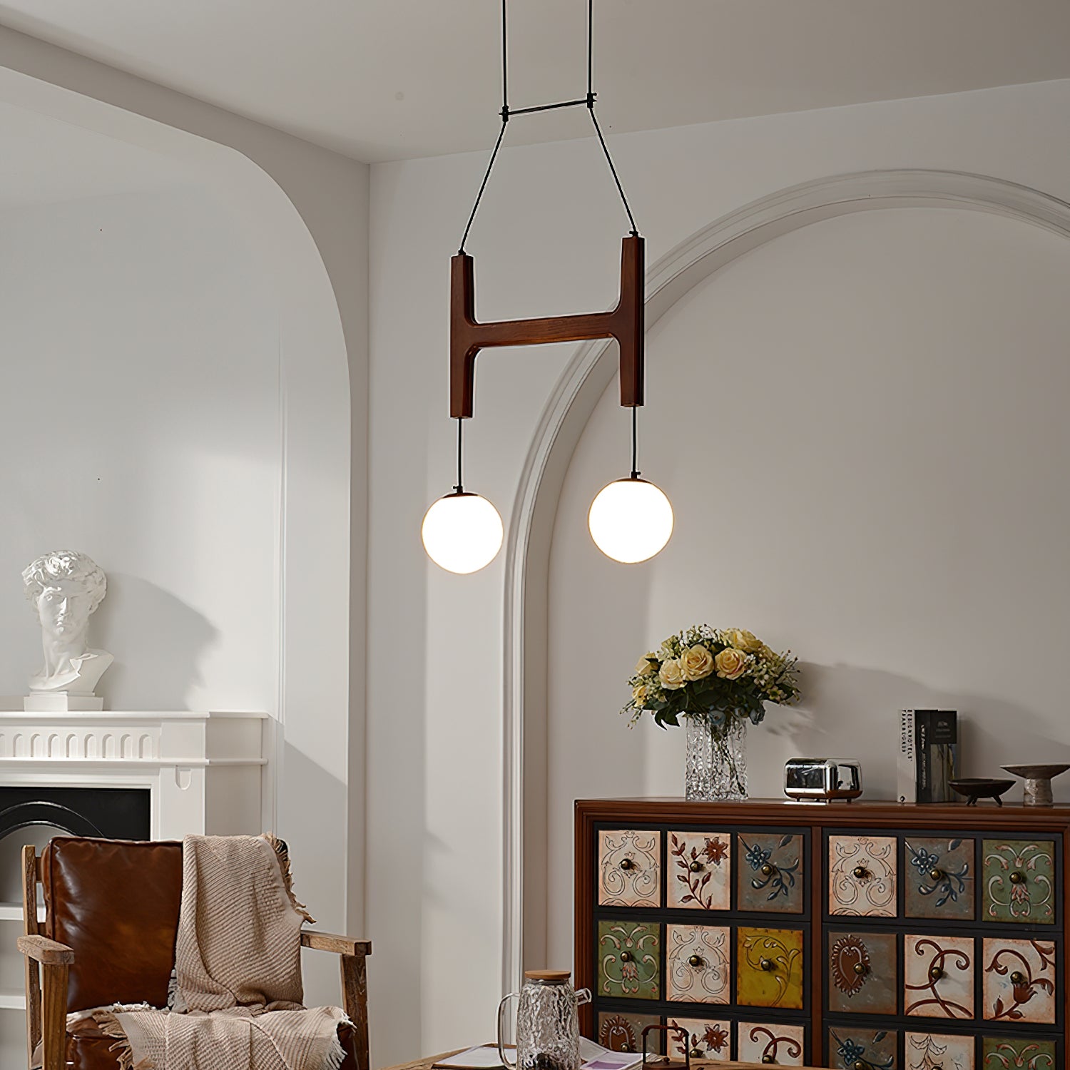 Lampadario a globo Lavellale