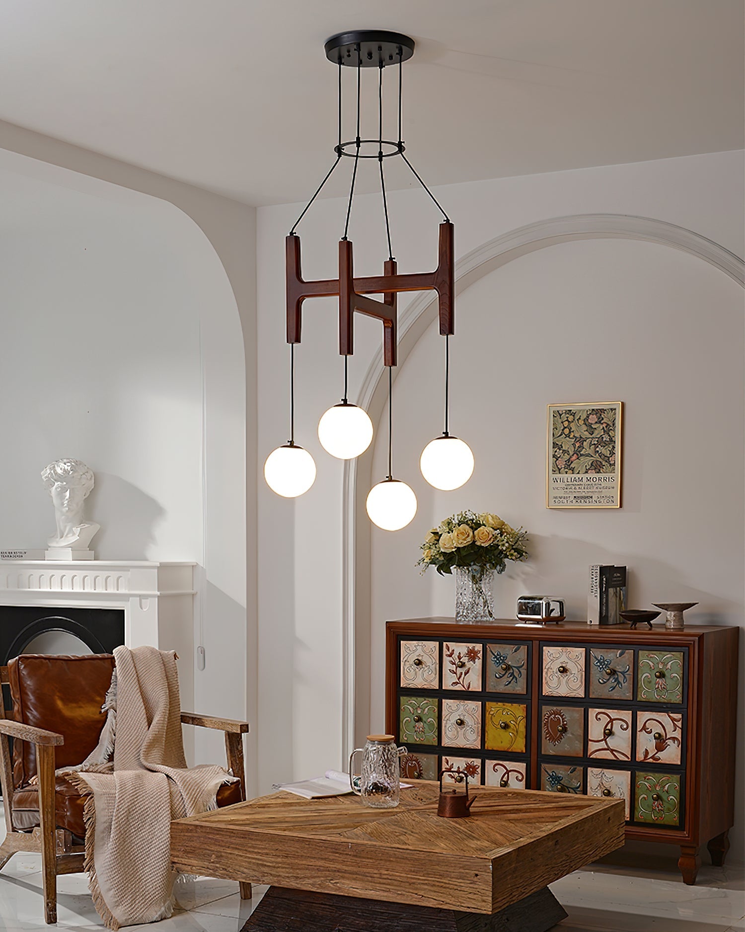 Lampadario a globo Lavellale