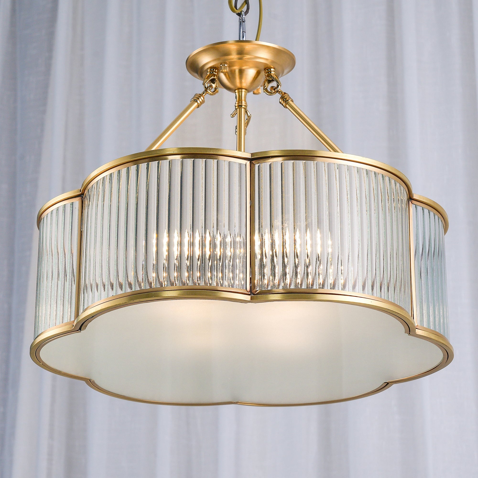 Lampadario a quadrifoglio Marlia
