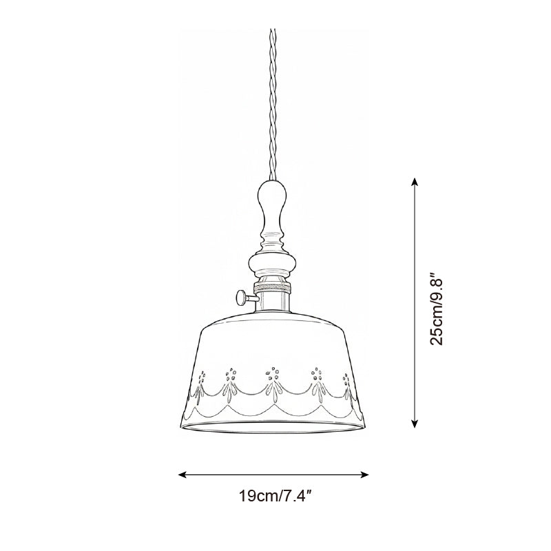 Lampada a sospensione vintage Gioreo