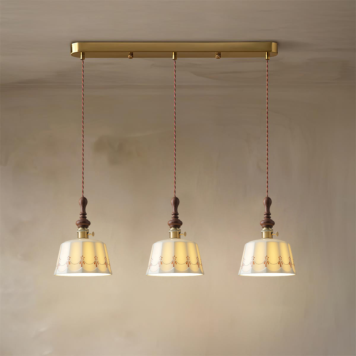 Lampada a sospensione vintage Gioreo