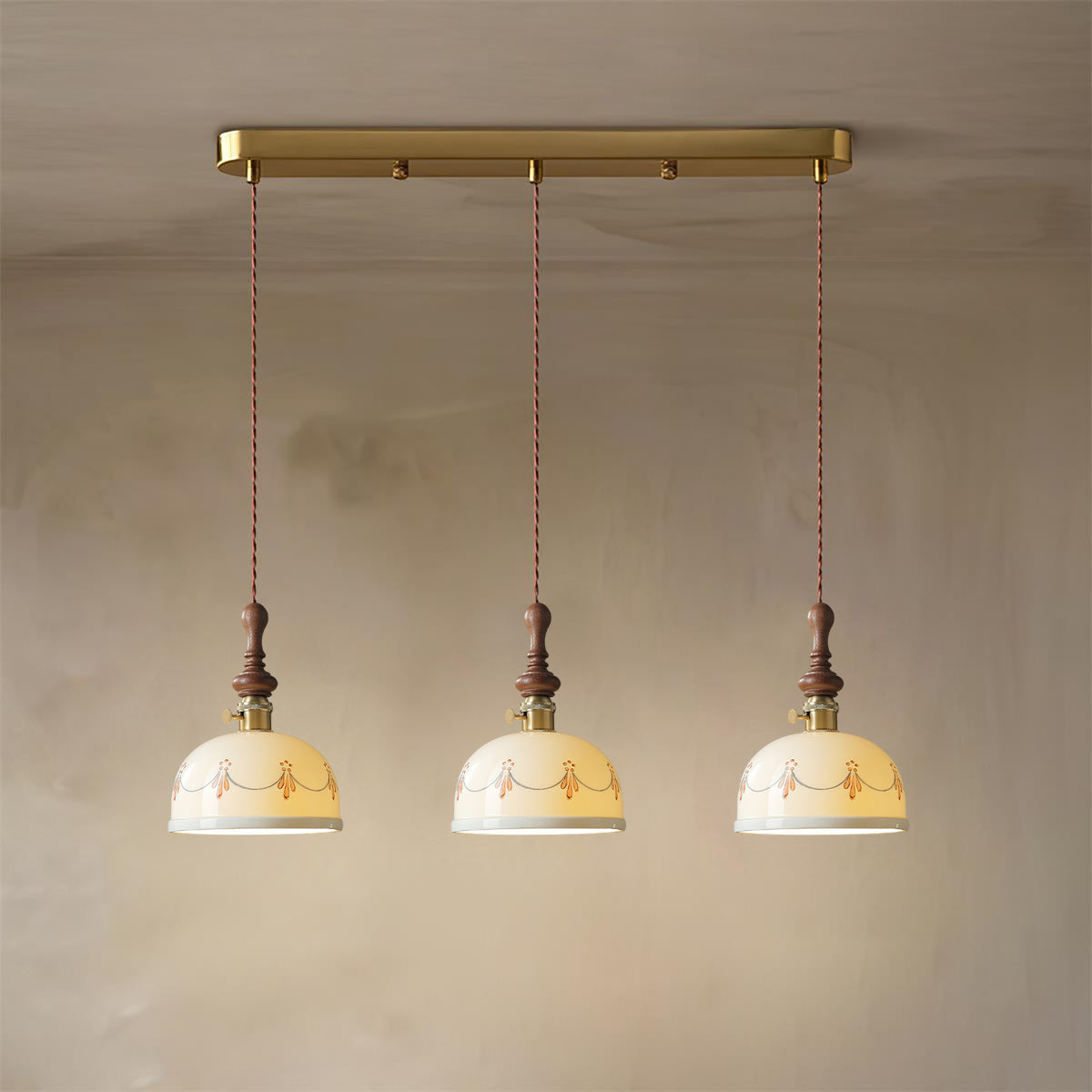 Lampada a sospensione vintage Gioreo