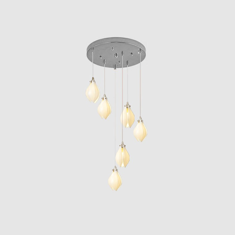 Lampada a sospensione floreale Fenoriano