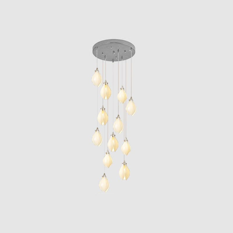 Lampada a sospensione floreale Fenoriano