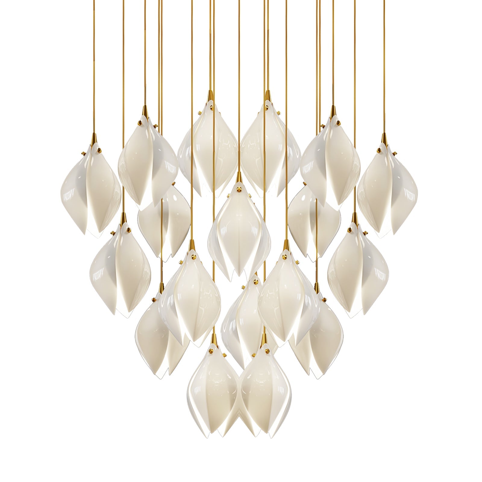 Lampada a sospensione floreale Fenoriano