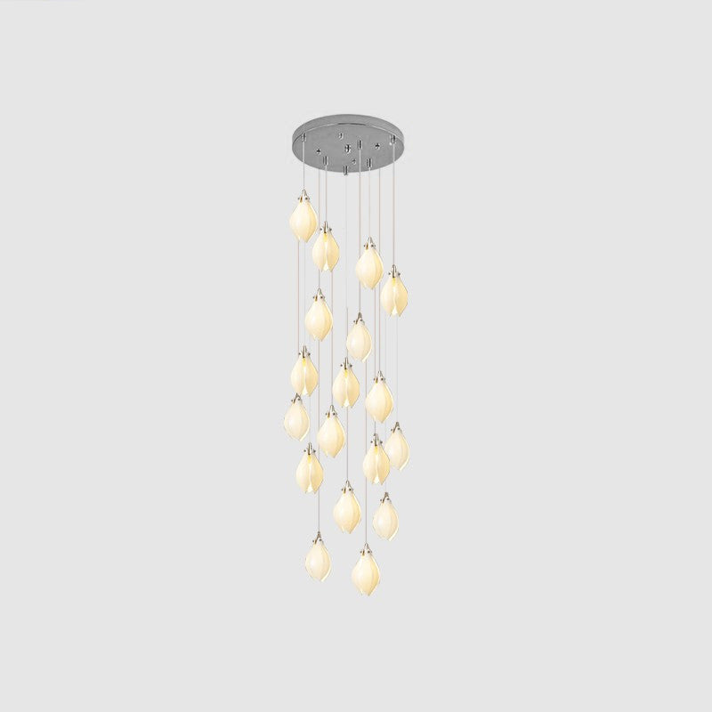 Lampada a sospensione floreale Fenoriano