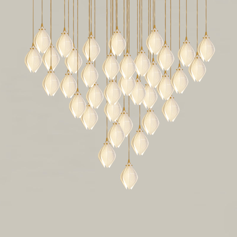 Lampada a sospensione floreale Fenoriano