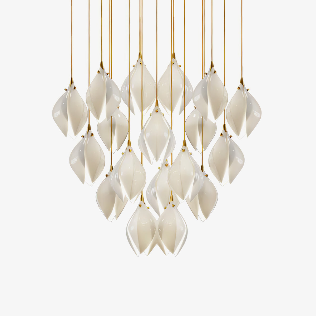 Lampada a sospensione floreale Fenoriano