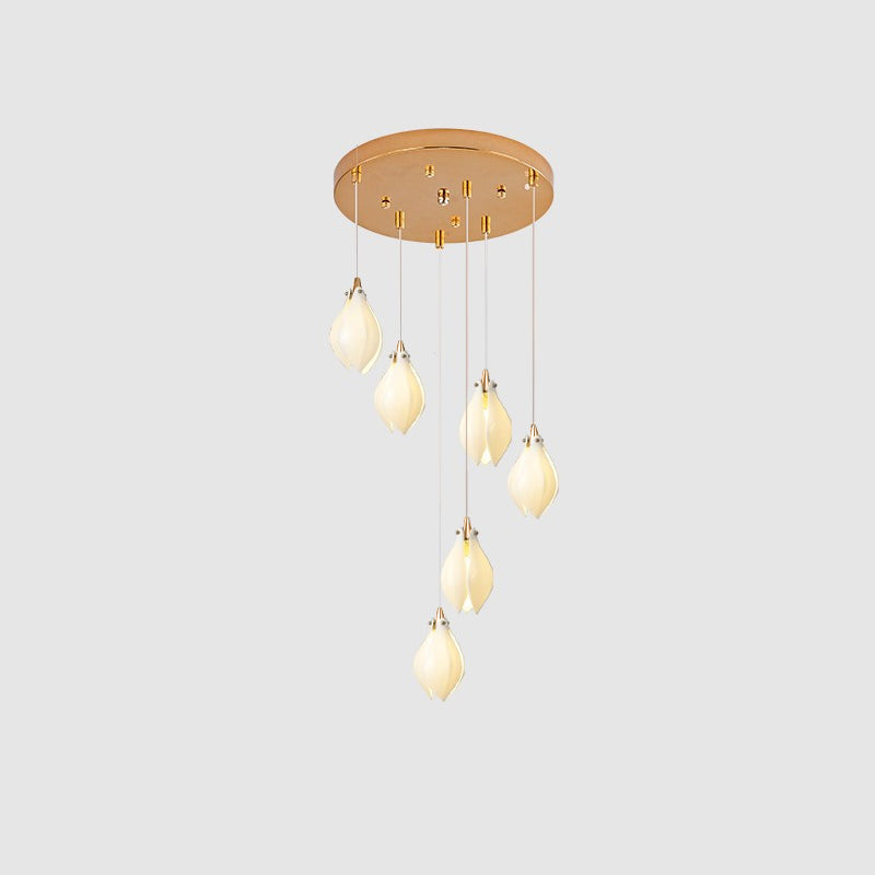 Lampada a sospensione floreale Fenoriano