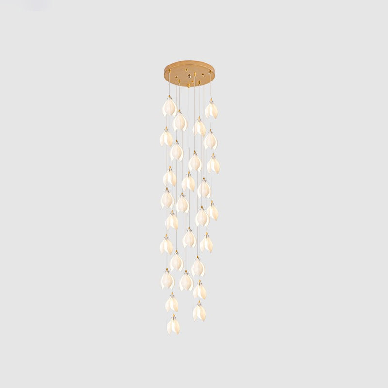 Lampada a sospensione floreale Fenoriano
