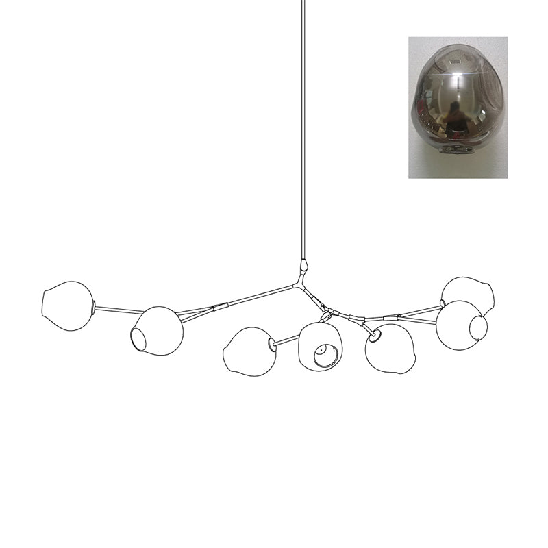 Perry Globe Horizontal Chandelier – detail 33