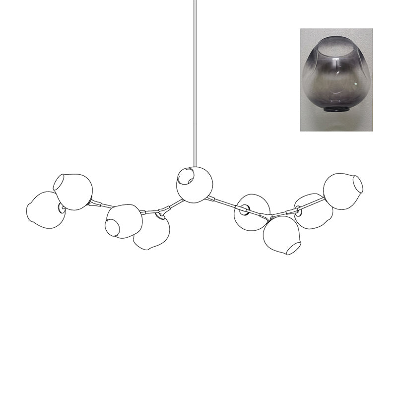Perry Globe Horizontal Chandelier – detail 40