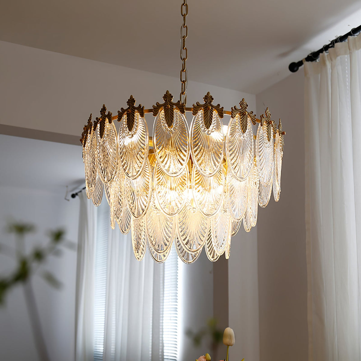 Lampadario a tre livelli Fienola