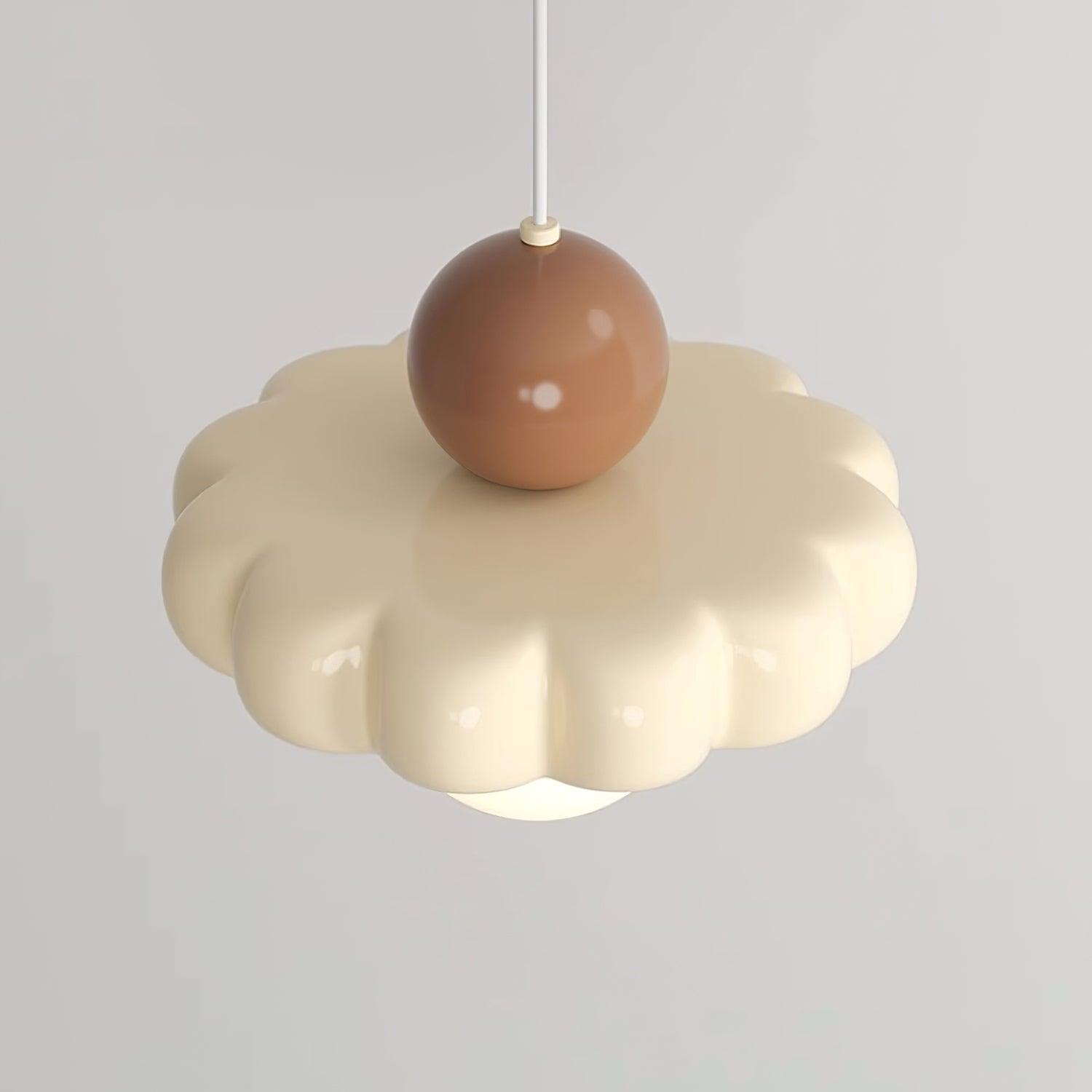 Lampada a sospensione globo Zelenena