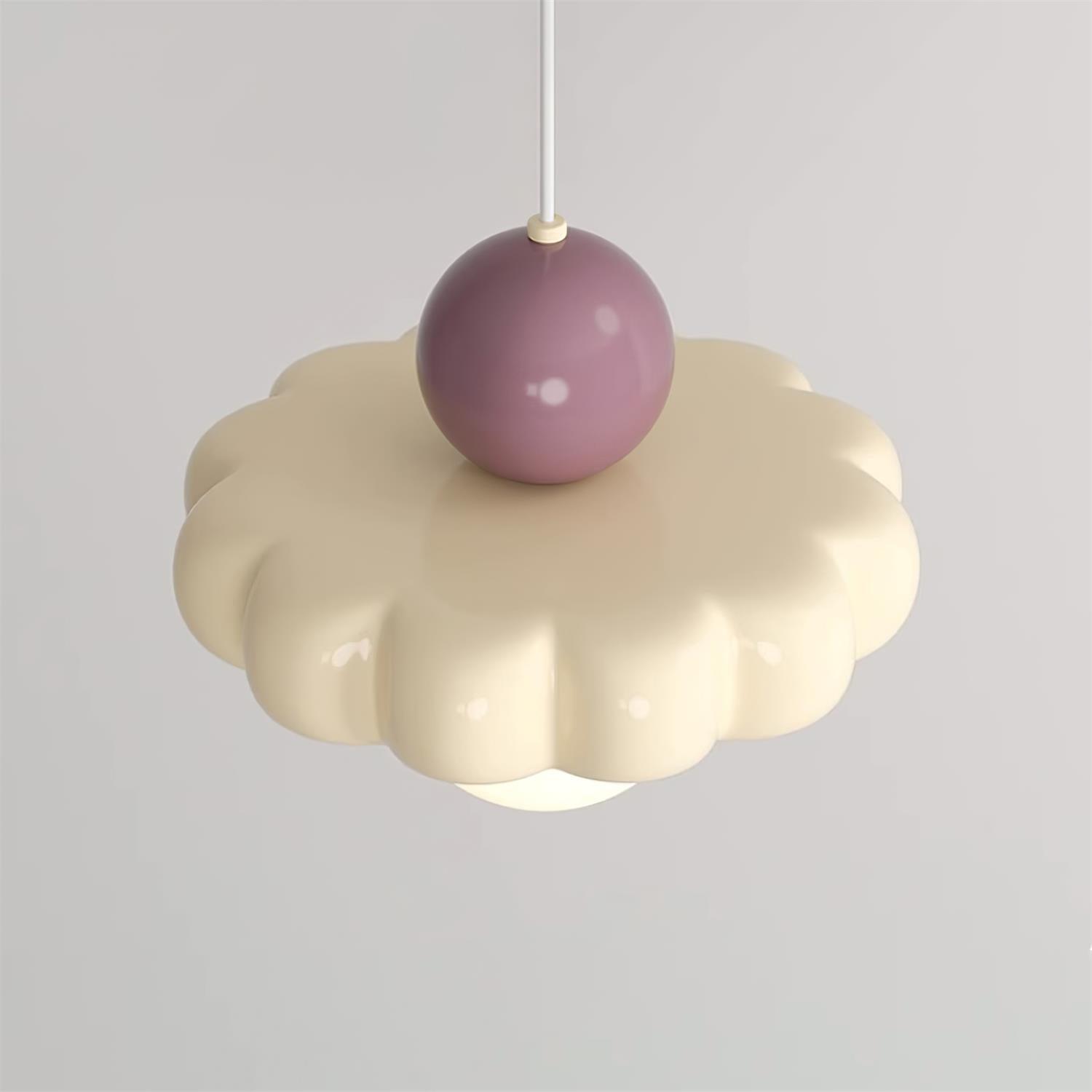 Lampada a sospensione globo Zelenena