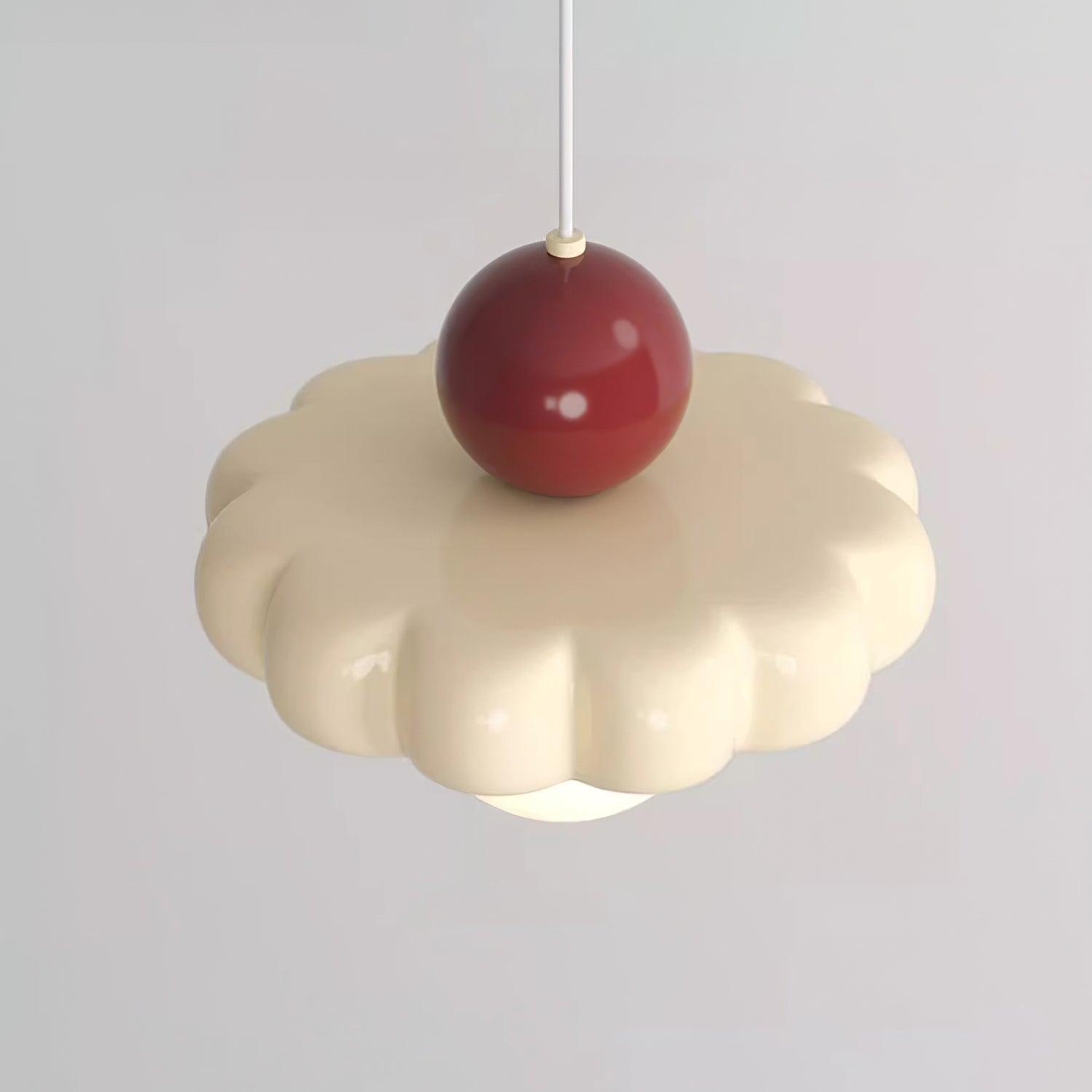 Lampada a sospensione globo Zelenena
