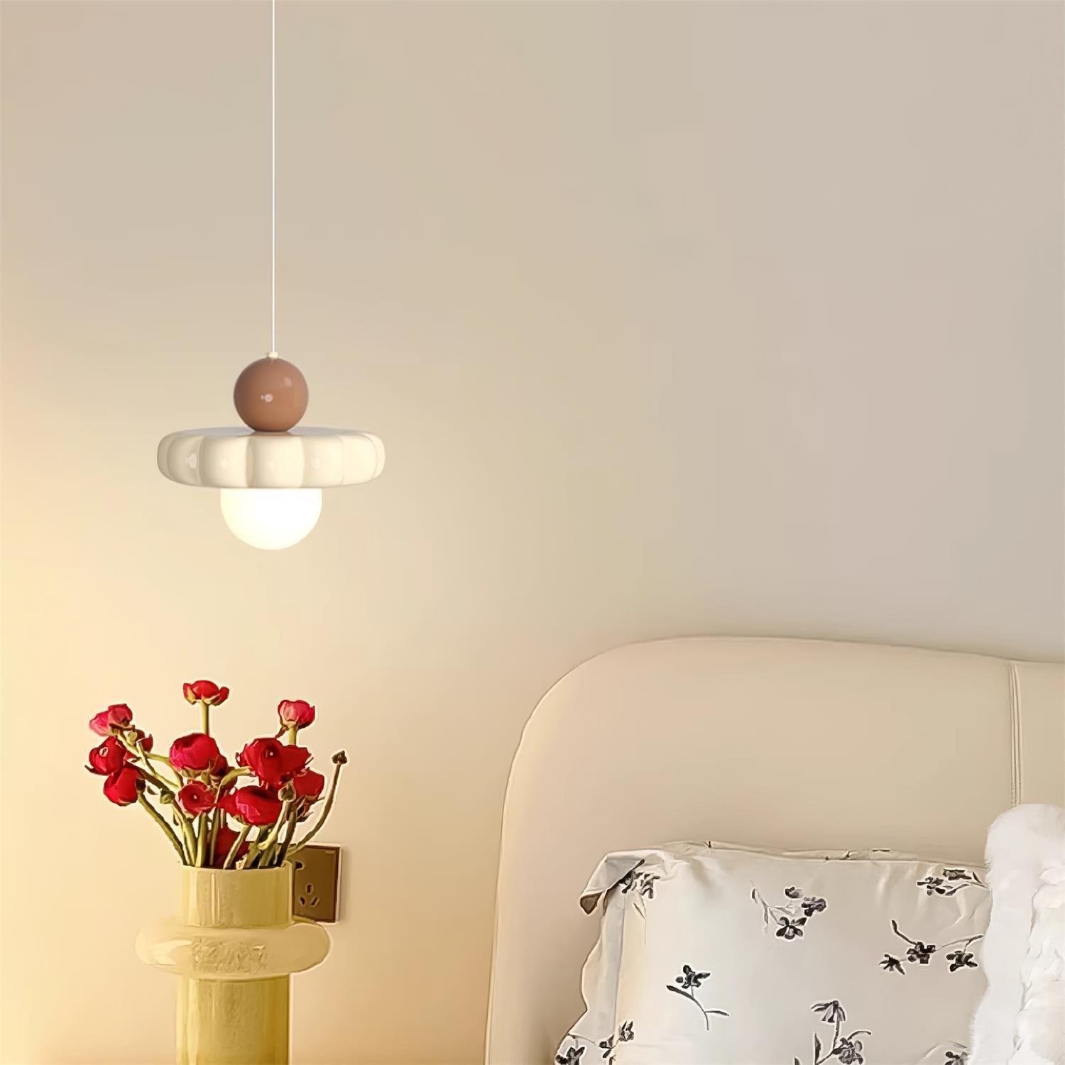 Lampada a sospensione globo Zelenena