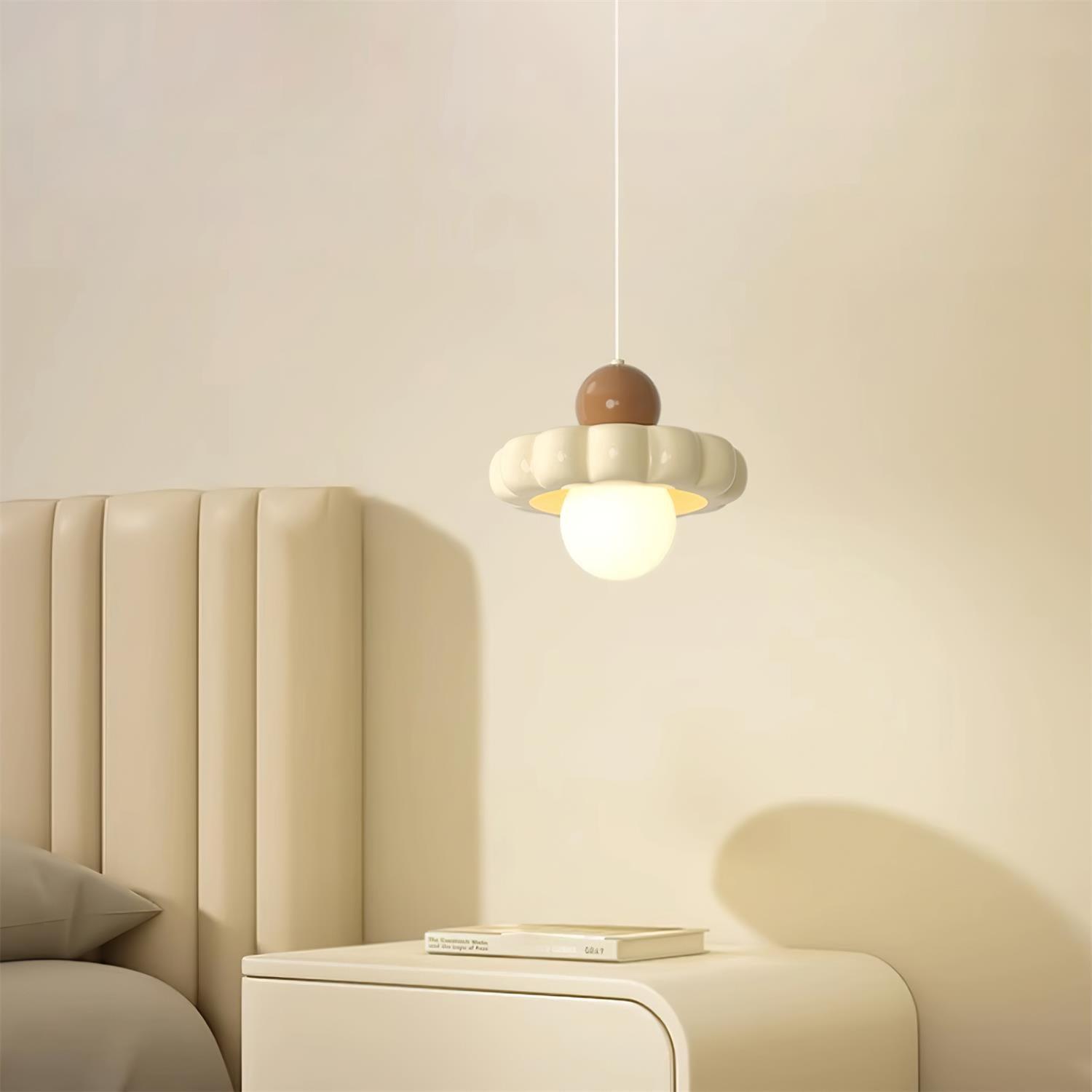 Lampada a sospensione globo Zelenena