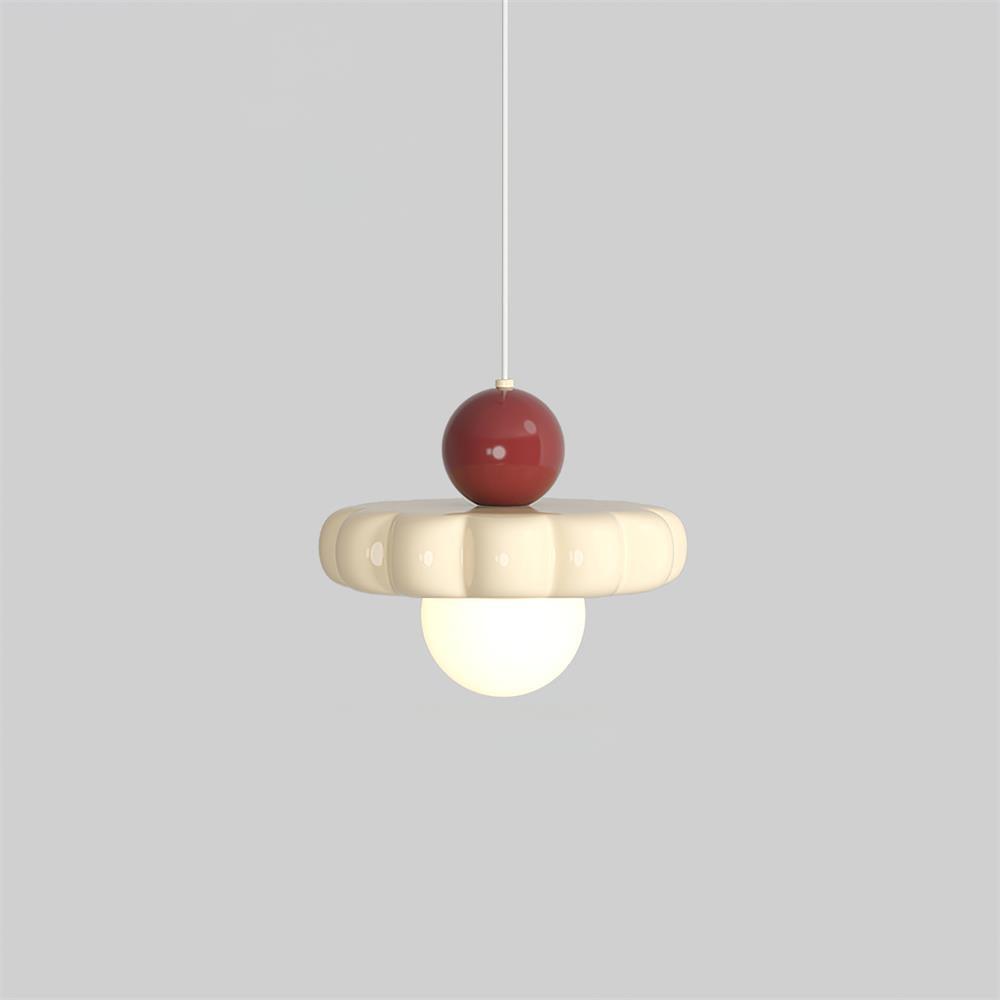 Lampada a sospensione globo Zelenena