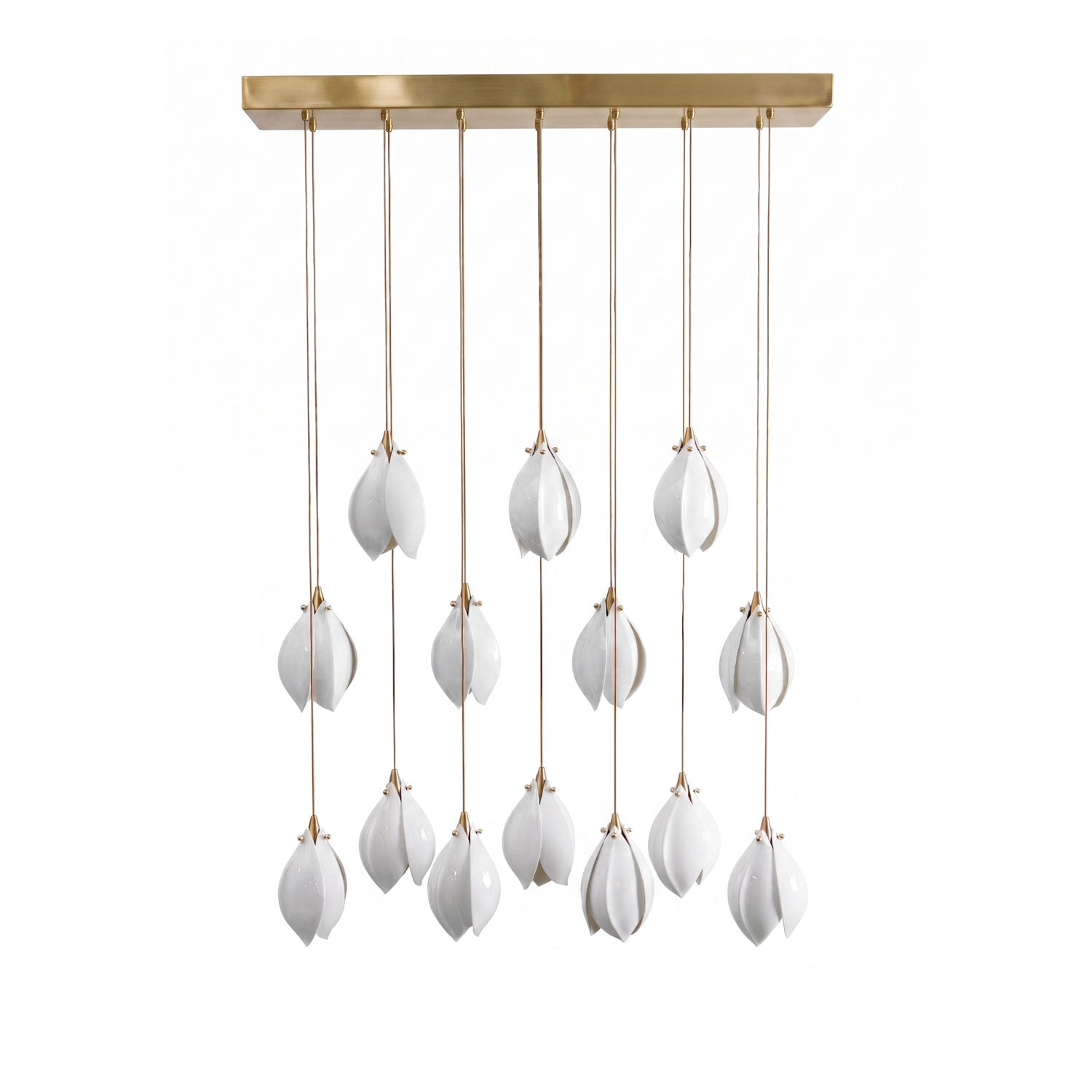 Lampada a sospensione floreale Fenoriano