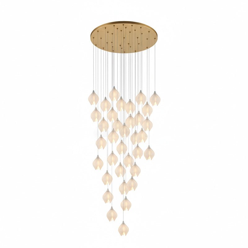 Lampada a sospensione floreale Fenoriano