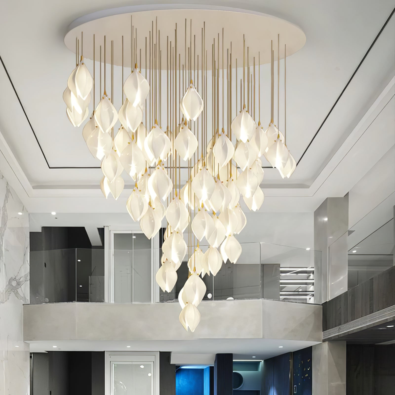 Lampada a sospensione floreale Fenoriano