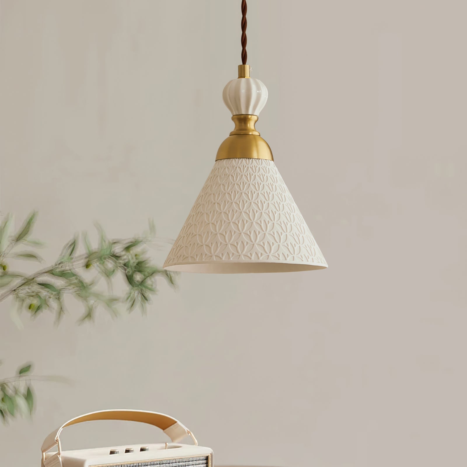 Lampada a sospensione scolpita Daldora