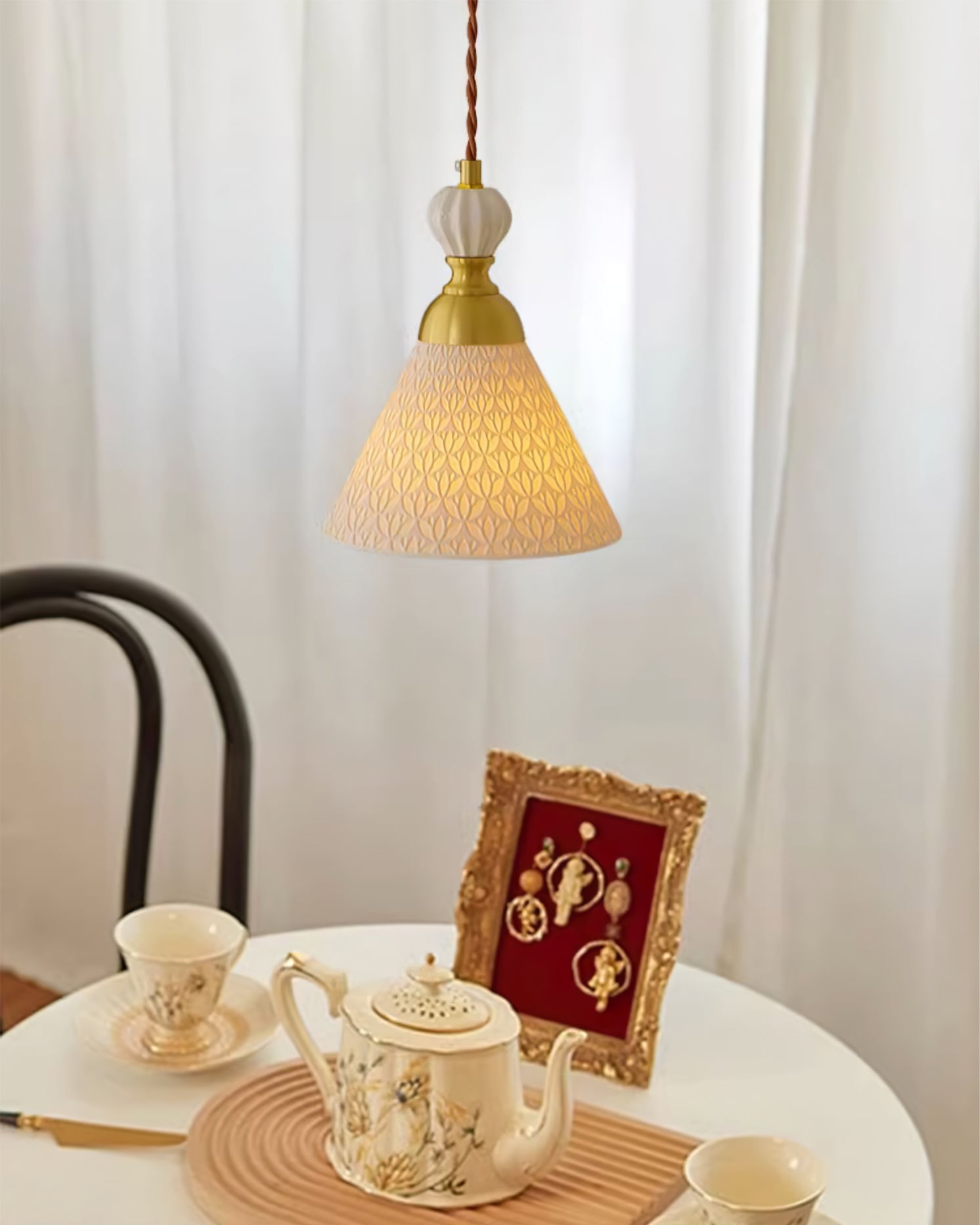 Lampada a sospensione scolpita Daldora