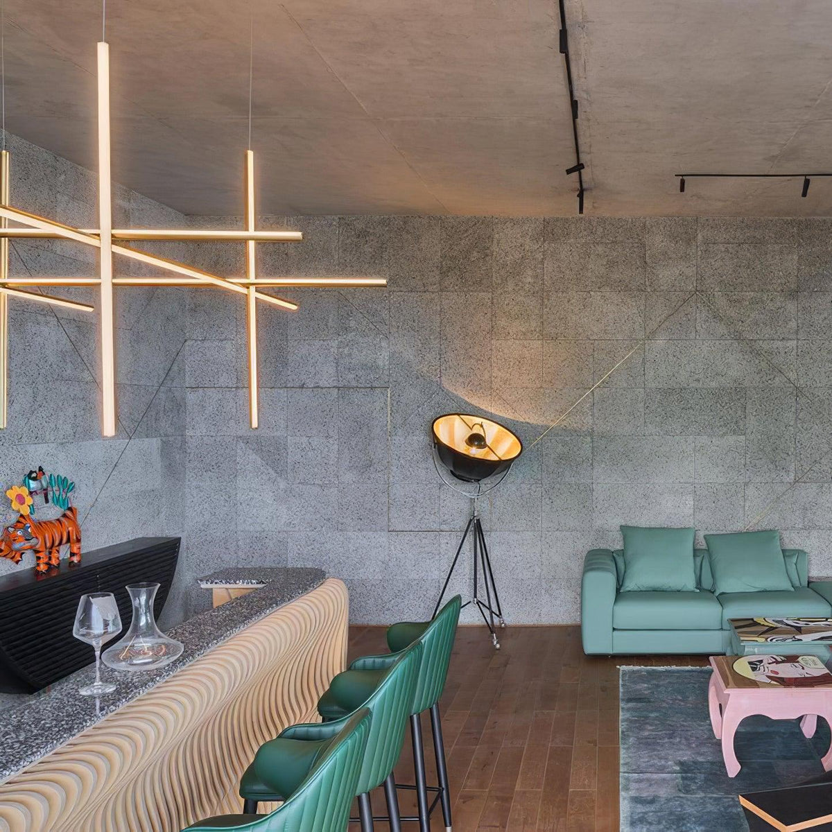 Gridline Linear Chandelier – detail 22