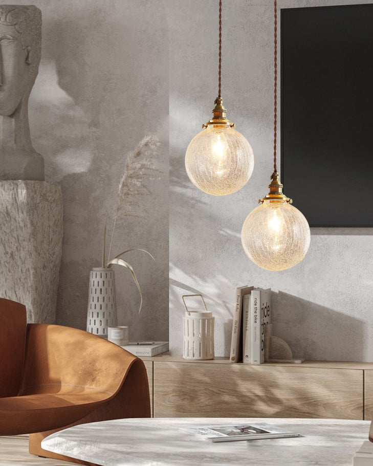 Crackle Glass Pendant Light – detail 5