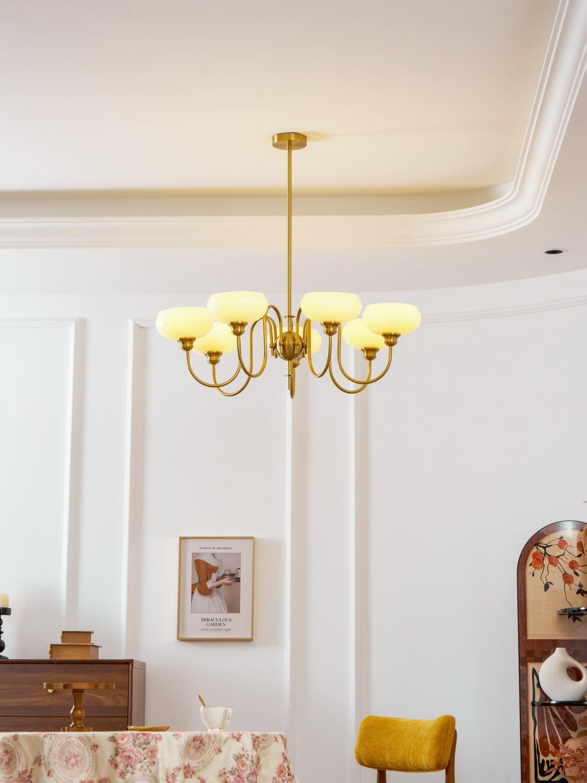 Creamy Persimmon Chandelier - Vakkerlight