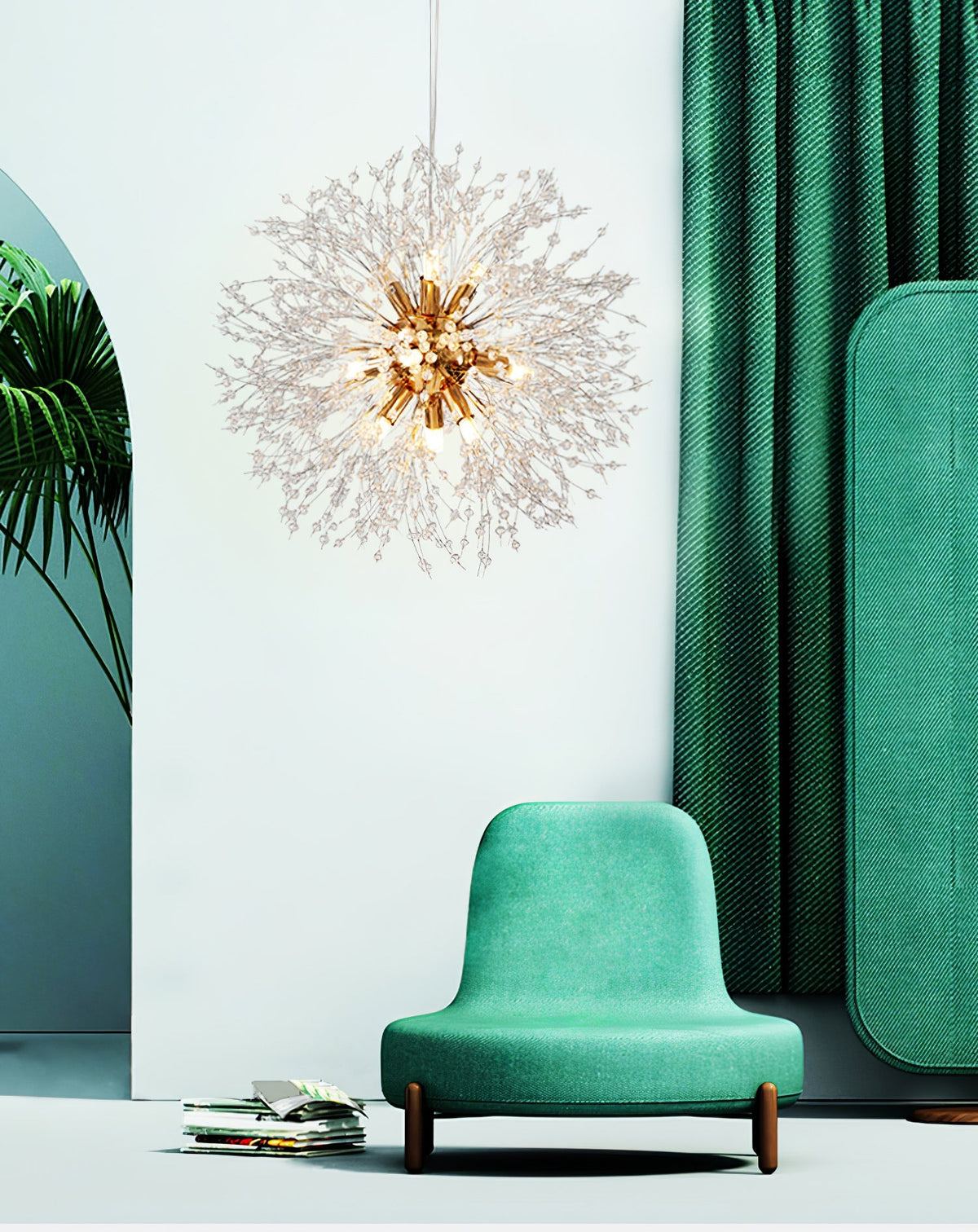 Crystal Dandelion Chandelier – detail 8