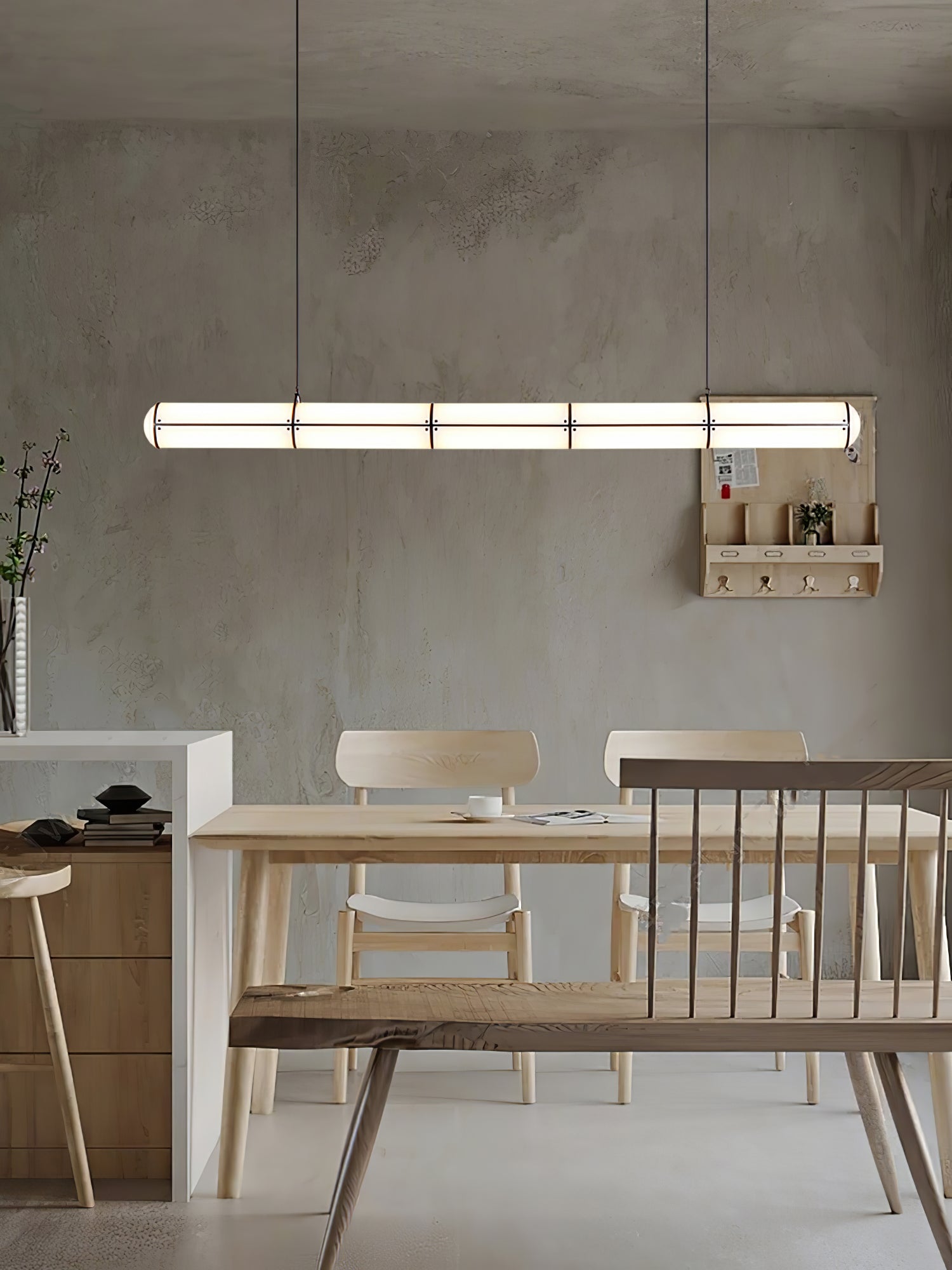Lampada a sospensione lineare Aronale