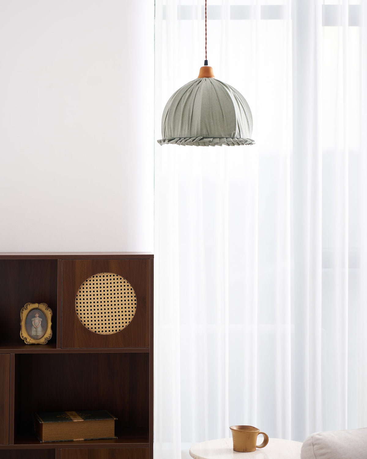 Lampada a sospensione rotonda Silenre