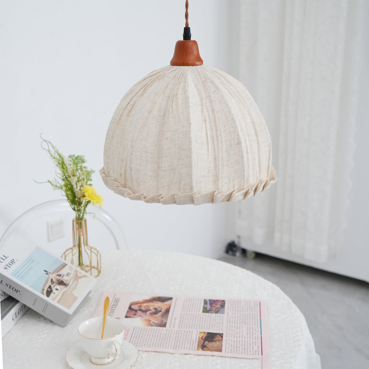 Lampada a sospensione rotonda Silenre