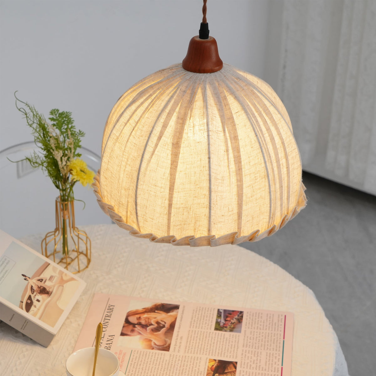 Lampada a sospensione rotonda Silenre