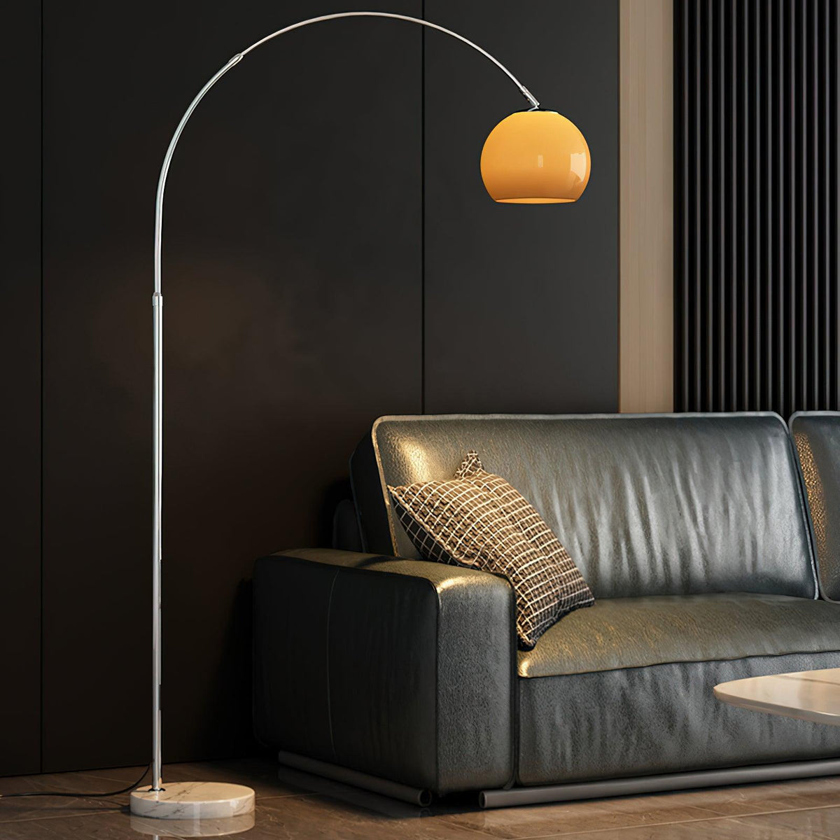 Lampada da terra curva Rovelave