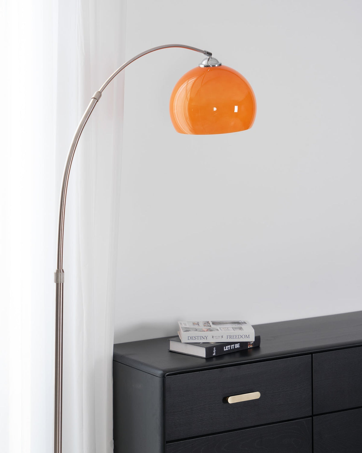 Lampada da terra curva Rovelave