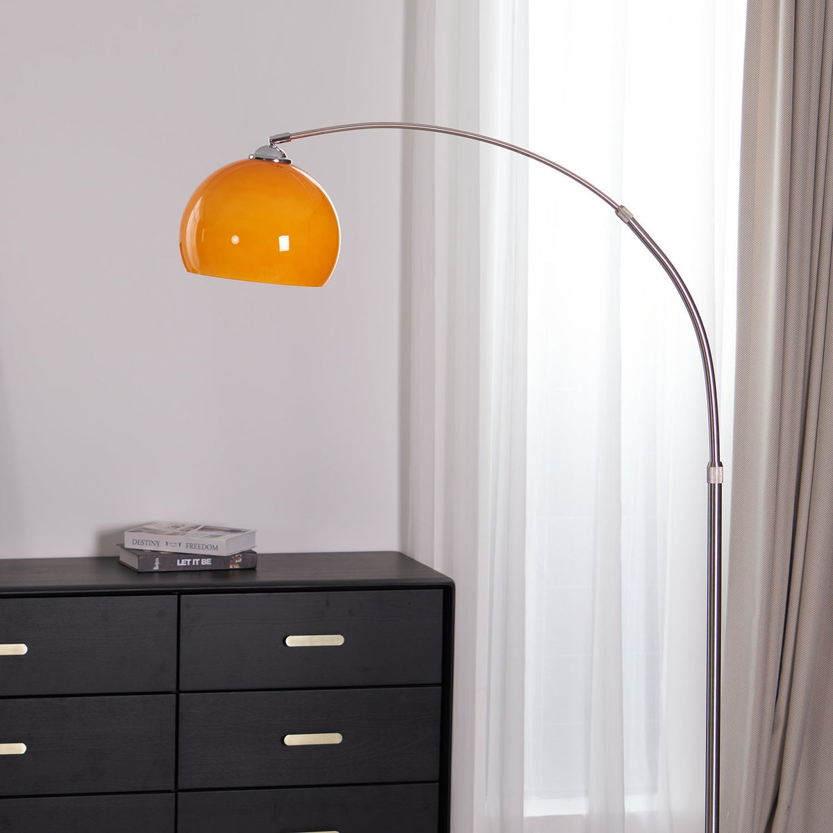 Lampada da terra curva Rovelave